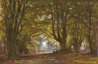 Edmund George Warren - Playing in the Beech Wood