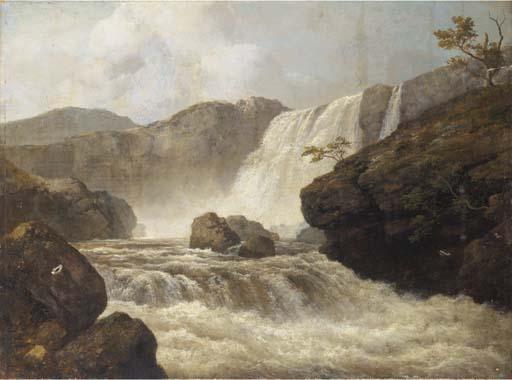 Edmund Gill - A mountain waterfall