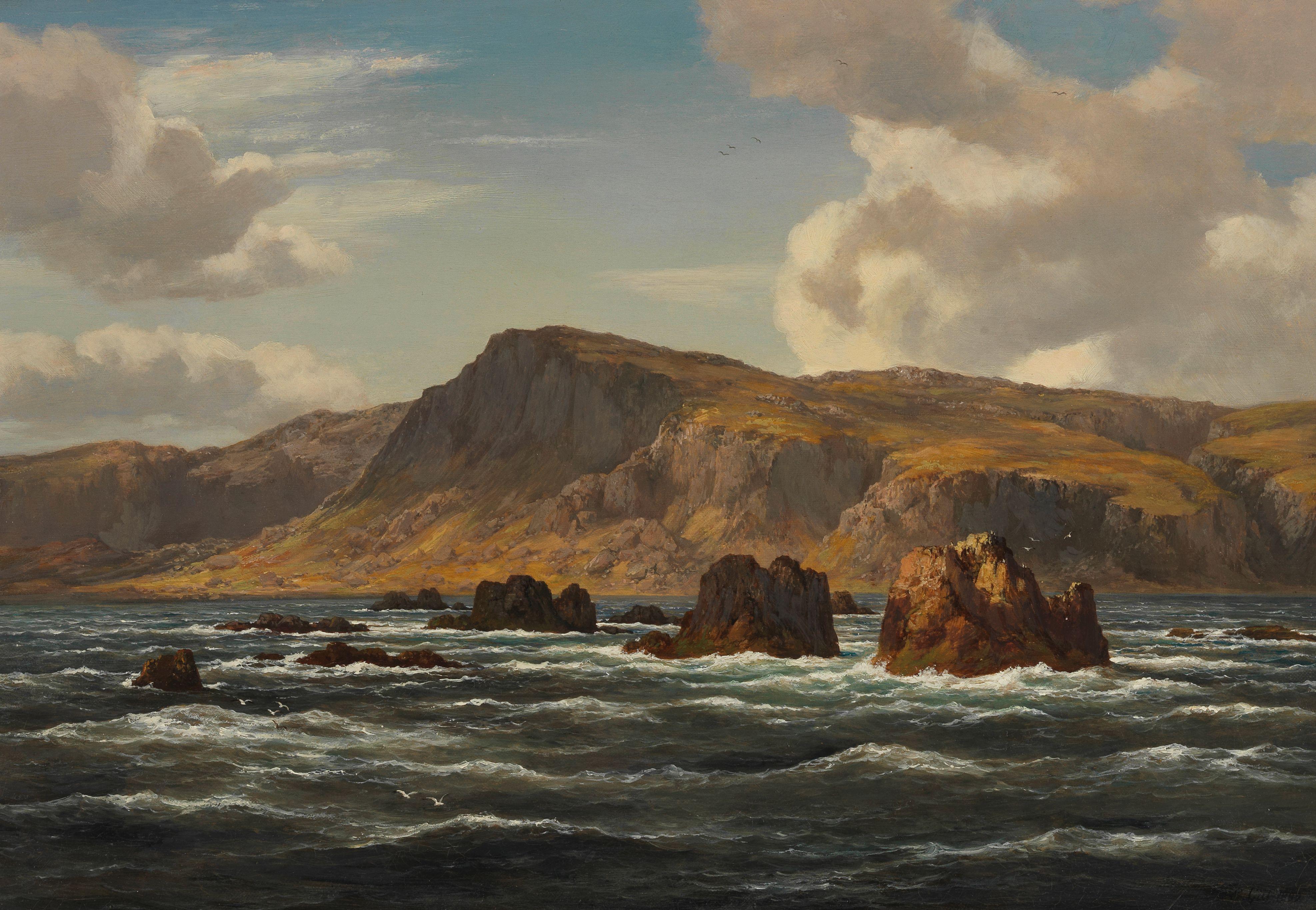 Edmund Gill - A rocky coast
