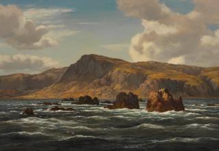 Edmund Gill - A rocky coast