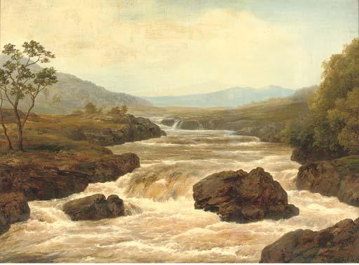 Edmund Gill - Fall At Glen Moffat, Scotland