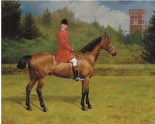 Edmund Havell, Jun. - A Bay Hunter Ridden By A Jockey In Hunting Attire