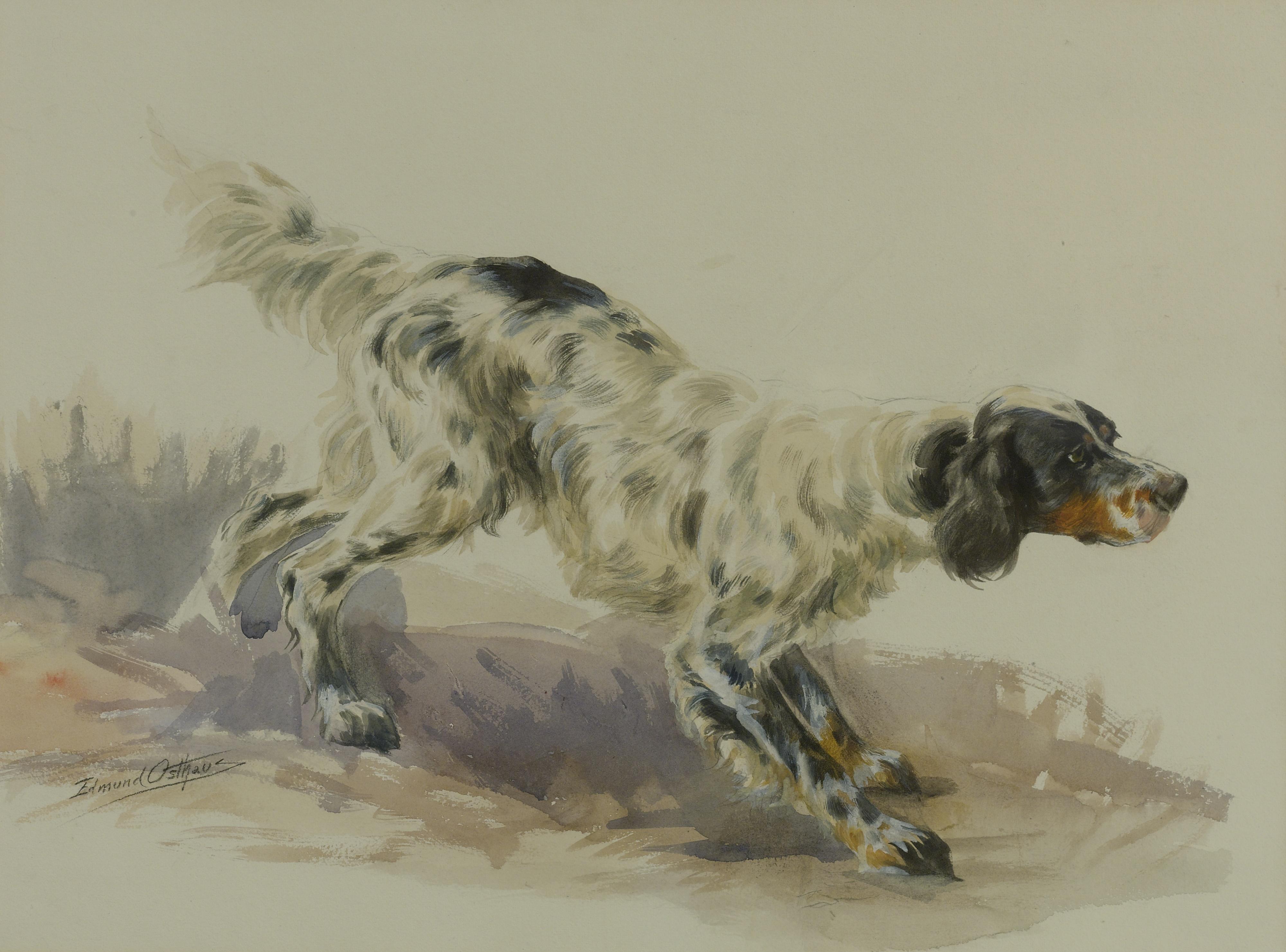 Edmund Henry Osthaus - A Setter At Work