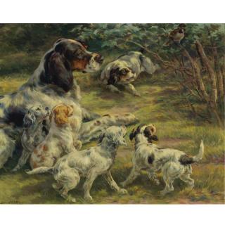 Edmund Henry Osthaus - American The Curious Pups