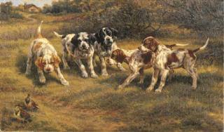 Edmund Henry Osthaus - Five Pointer Puppies