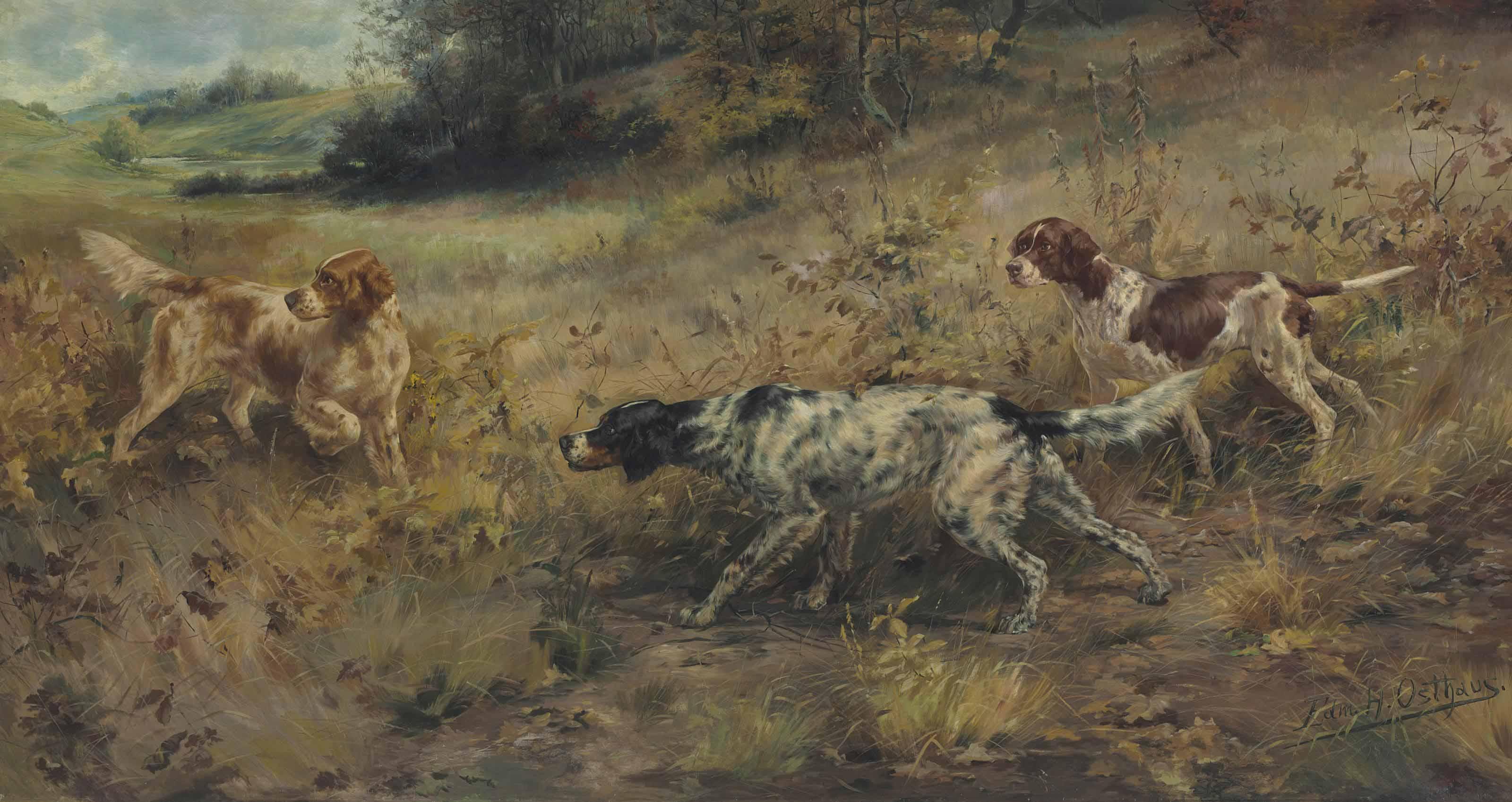 Edmund Henry Osthaus - Hunting Dogs