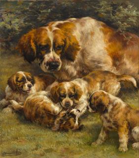 Edmund Henry Osthaus - Setter Litter