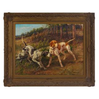 Edmund Henry Osthaus - Two pointers in a landscape
