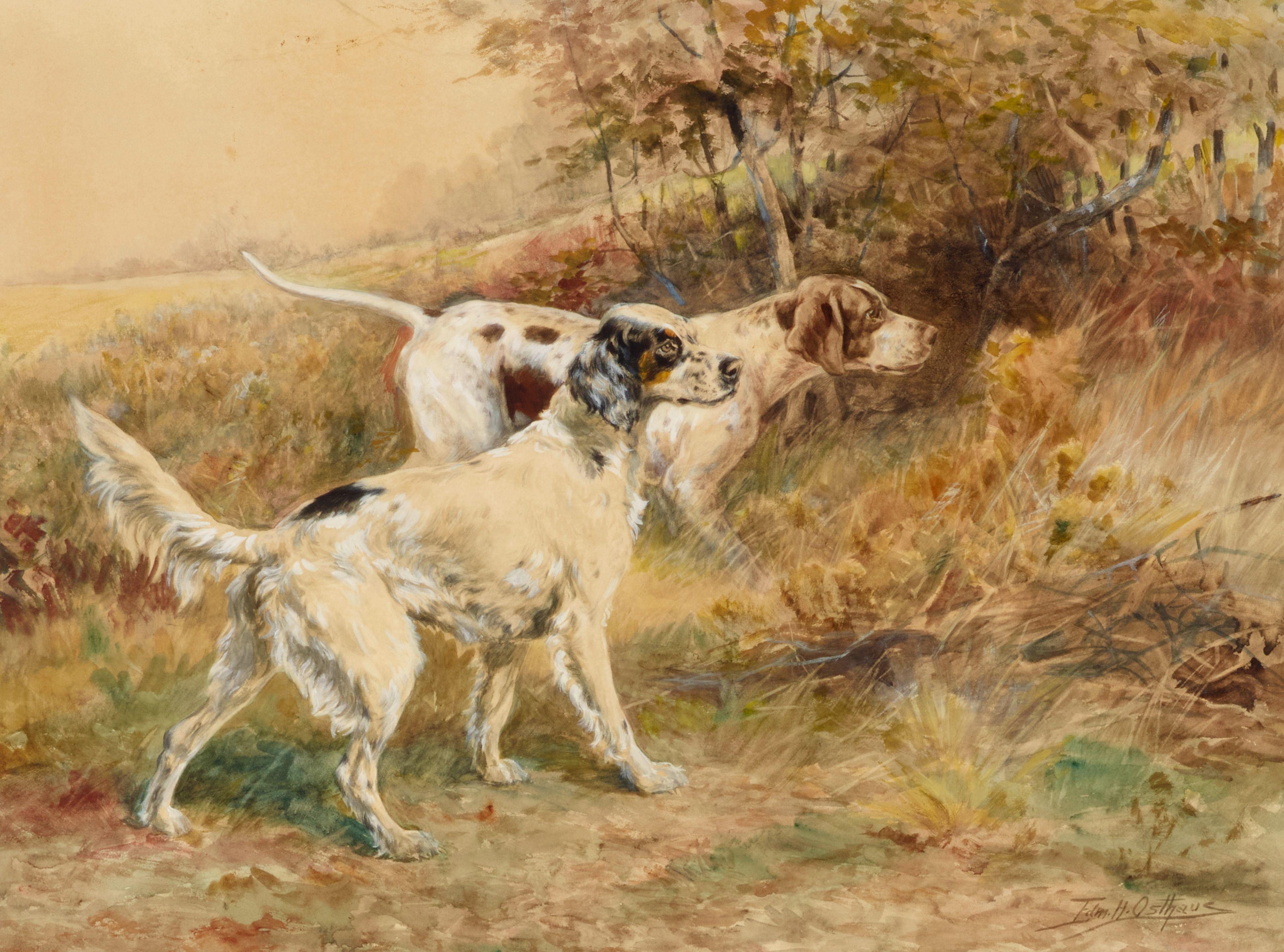 Edmund Henry Osthaus - Two setters