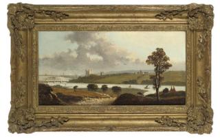 Edmund John Niemann - A View Down The River, Traditionally Identified As Rochester