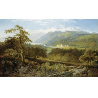 Edmund John Niemann - A View Of Taymouth Castle On Loch Tay