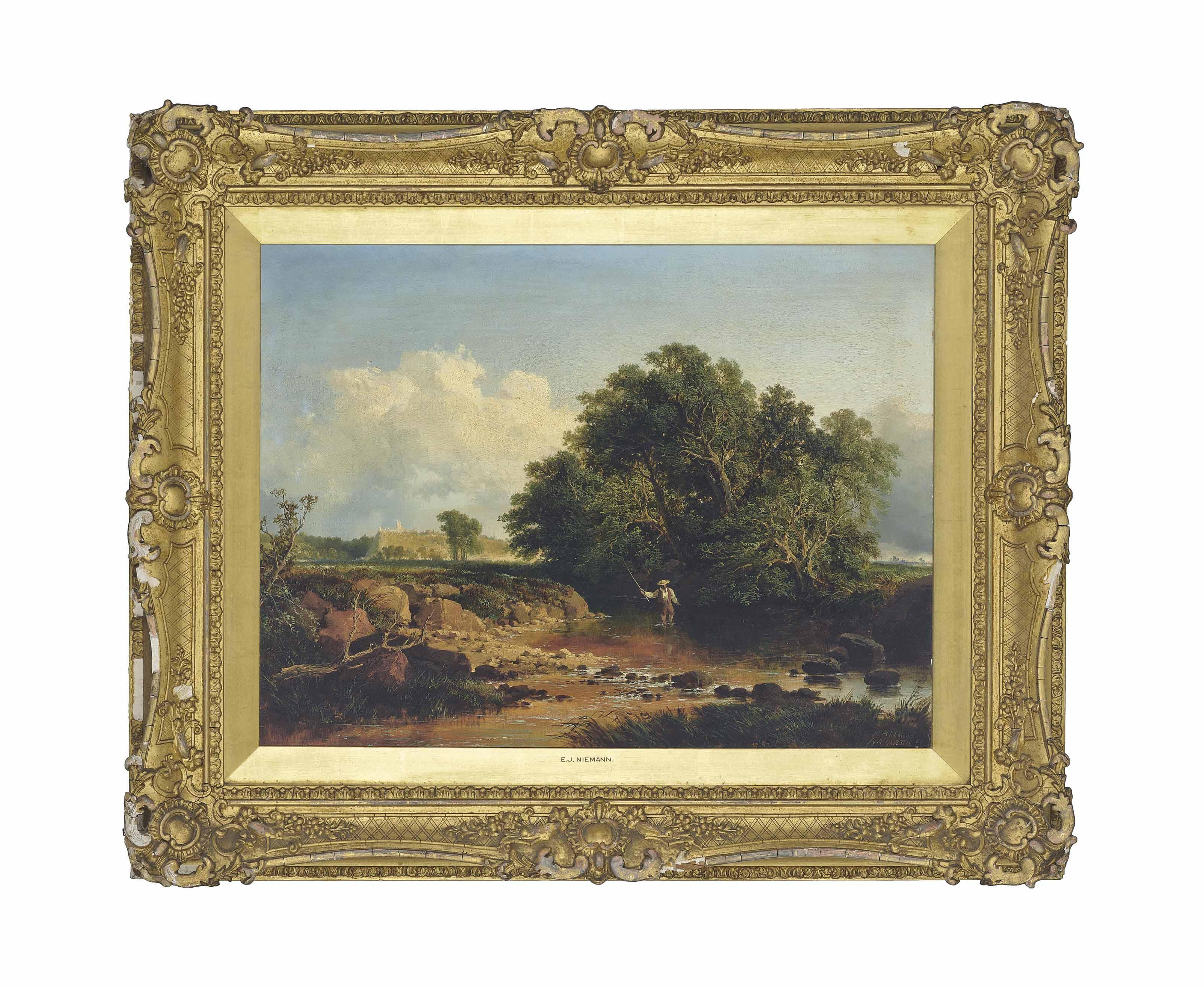 Edmund John Niemann - Fishing Near Richmond