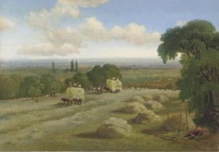 Edmund John Niemann - Harvest time, Hampstead