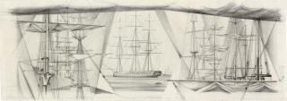 Edmund Lewandowski - Study for Mural of U.S.S. Constitution