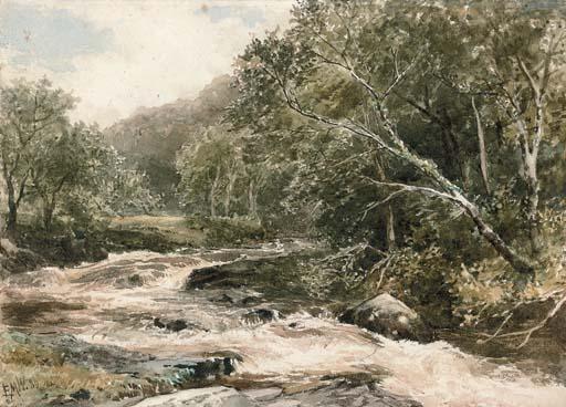 Edmund Morison Wimperis, R.I. - A river in spate
