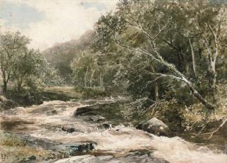Edmund Morison Wimperis, R.I. - A river in spate