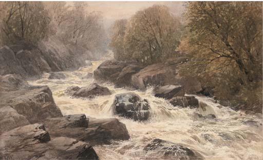 Edmund Morison Wimperis, R.I. - A Welsh Torrent