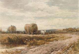 Edmund Morison Wimperis, R.I. - Gathering The Hay