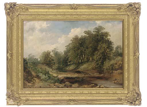 Edmund Thornton Crawford, R.S.A. - A peaceful river landscape