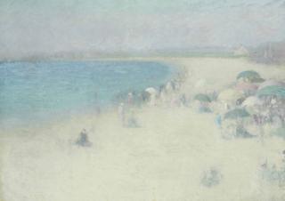 Edmund William Greacen - The Beach at Watch Hill