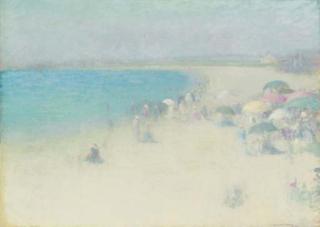 Edmund William Greacen - The Beach at Watch Hill