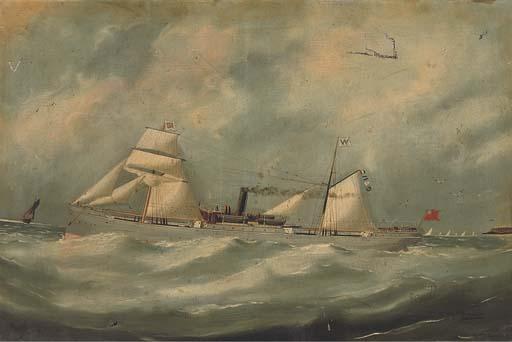 Edouard Adam of Le Havre - The British steamer Bayswater off Le Havre