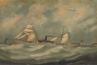 Edouard Adam of Le Havre - The British steamer Bayswater off Le Havre