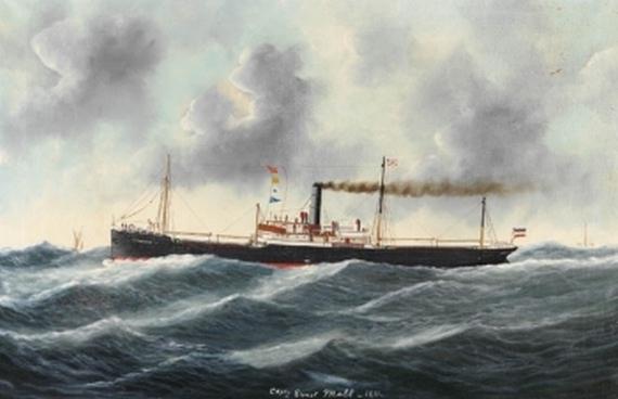 Edouard Adam - Hamburger Dampfer \