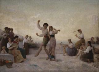 Edouard Alexandre Sain - Dancing On The Terrace