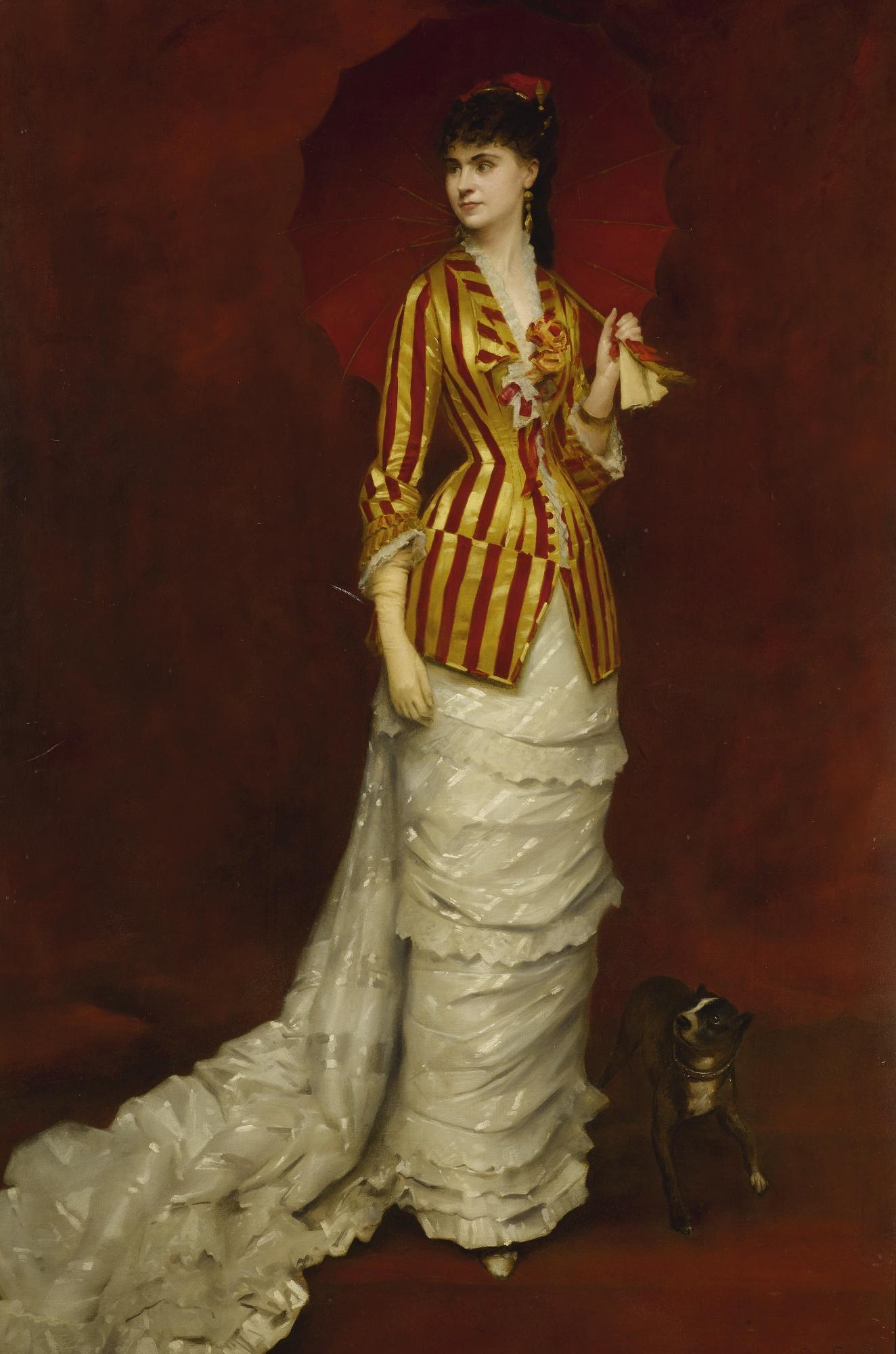 Edouard Alexandre Sain - French the Red Parasol