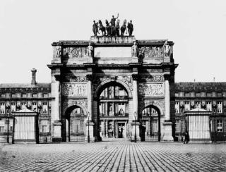 Edouard Baldus - Arc de Carousel and Tuileries Palace
