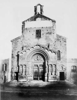 Edouard Baldus - \'Arc de L\'Etoile, Paris\', 1850s; \'Saint-Trophîme, Arles\', 1850s