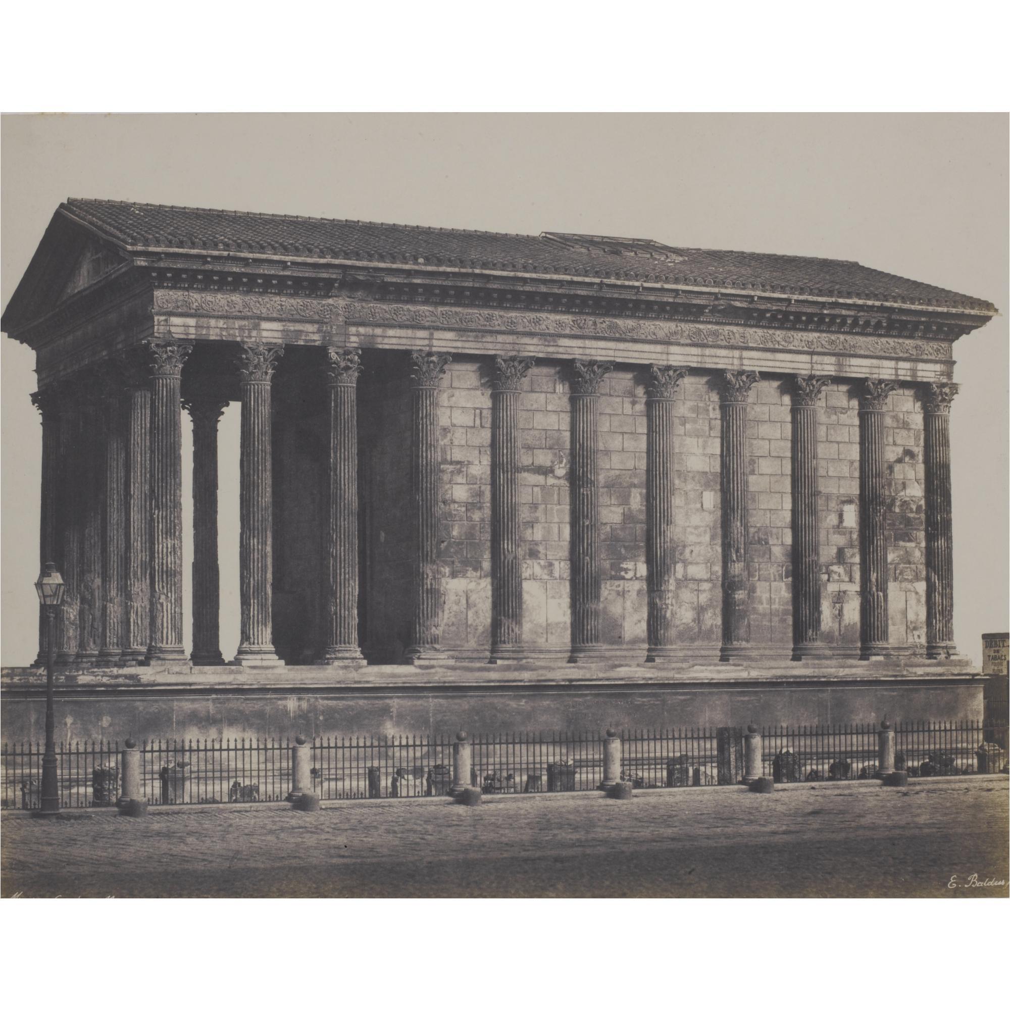 Édouard Baldus - \'La Maison Carrée\', Nîmes, 1853