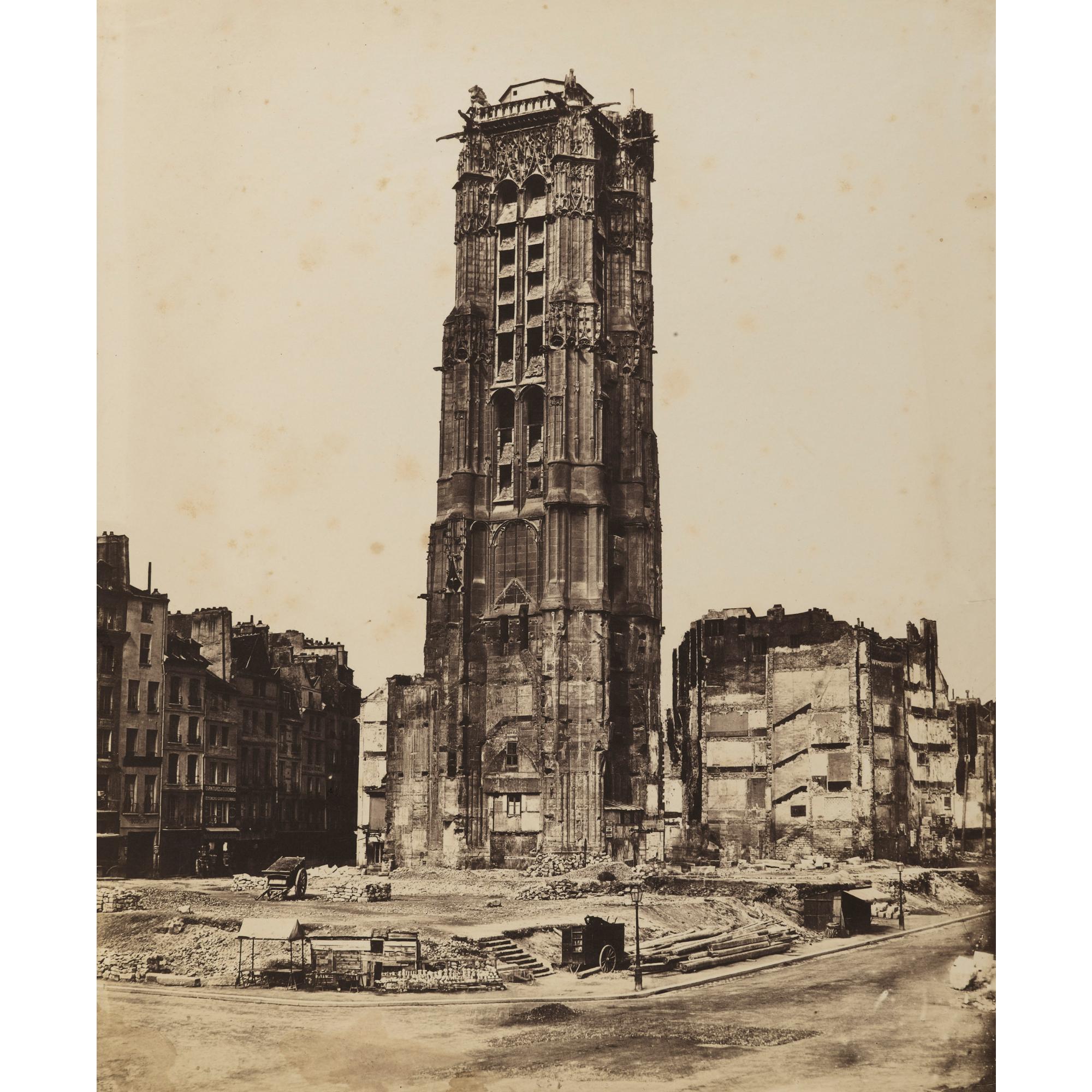 Édouard Baldus - Paris, La Tour Saint-Jacques, 1852-53