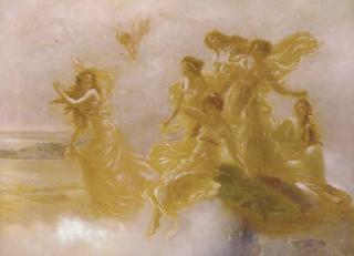 Edouard Bisson - Goddesses dancing on Mount Olympus