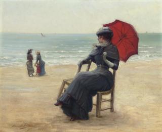 Edouard Bisson - Sitting by the Sea