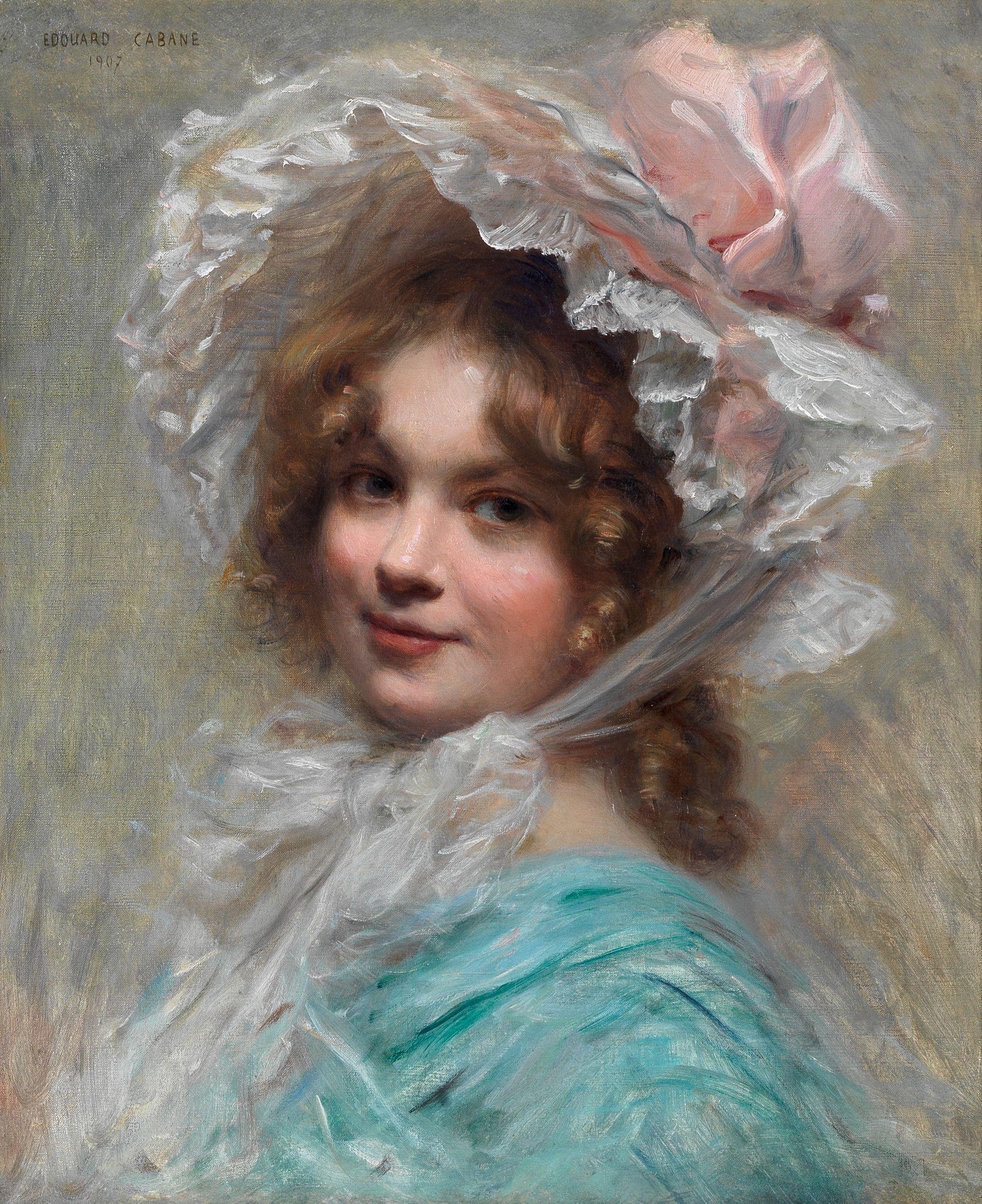 Edouard Cabane - The pink bonnet