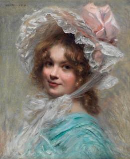 Edouard Cabane - The pink bonnet