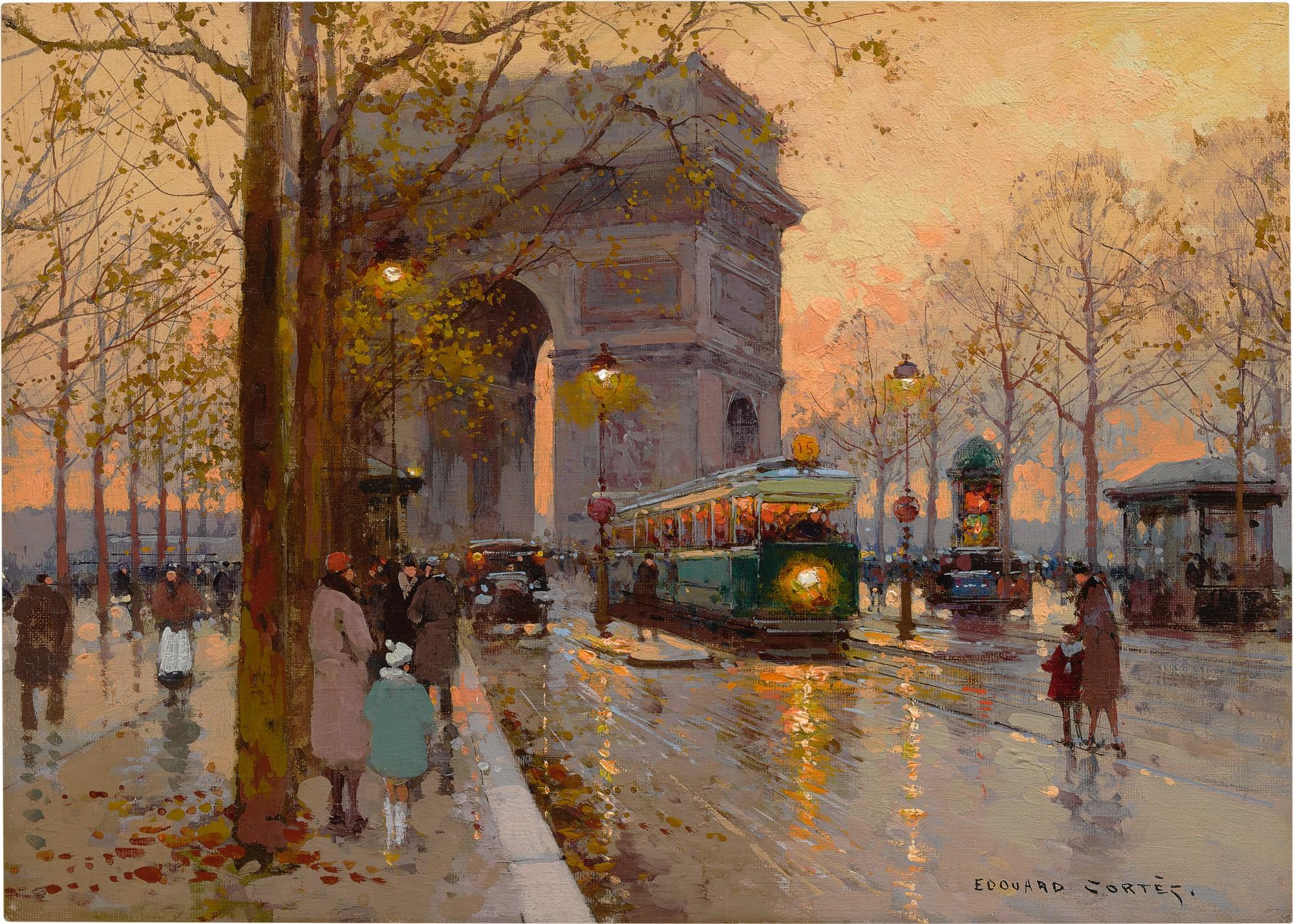 Edouard Cortès - Arc De Triomphe And Avenue Friedland