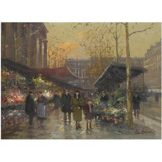 Edouard Cortès - French le Marche Aux Fleurs, Place De La Madeleine