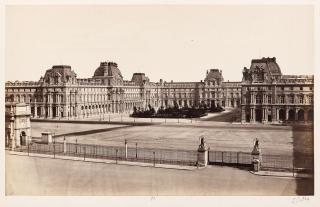 Edouard-Denis Baldus - Louvre, Interior Court; Panthéon; And PaVillon Mollien, Palais De Louvre, Paris 3