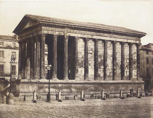 Edouard-Denis Baldus - Maison Carrée à Nîmes de la Mission Héliographique, 1851