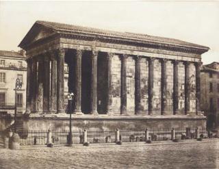 Edouard-Denis Baldus - Maison Carrée à Nîmes de la Mission Héliographique, 1851