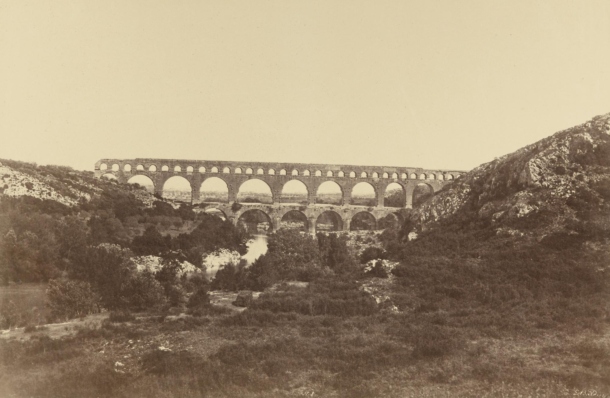 Edouard-Denis Baldus - Pont Du Gard, France