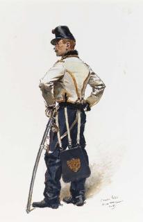 Edouard Detaille - A Uniformed Army Officer