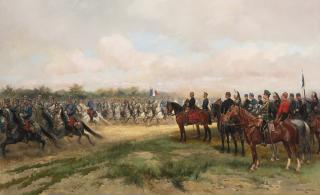 Edouard Detaille - French Défilé De Cavalerie Aux Grandes Manoeuvres