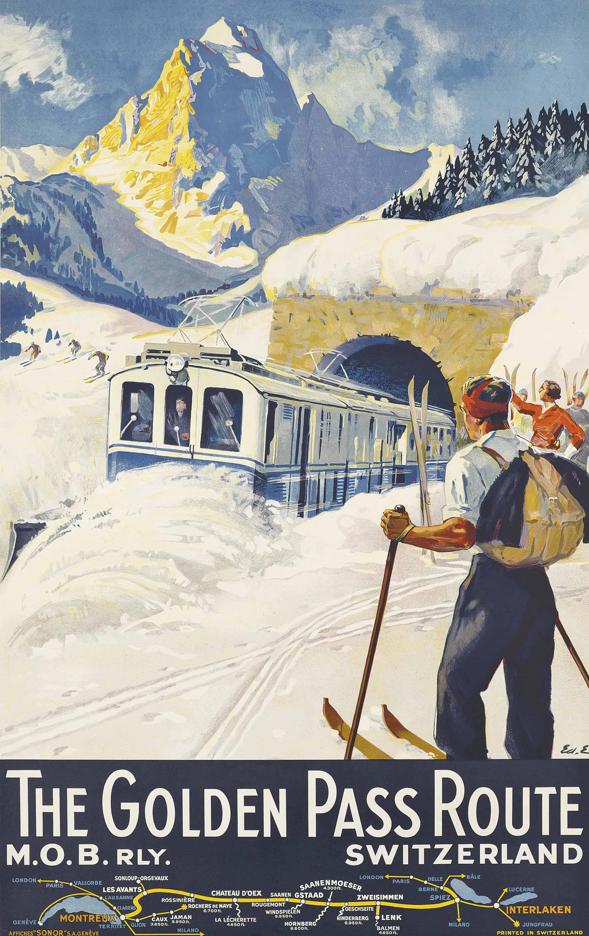 Edouard Elzingre - The Golden Pass Route