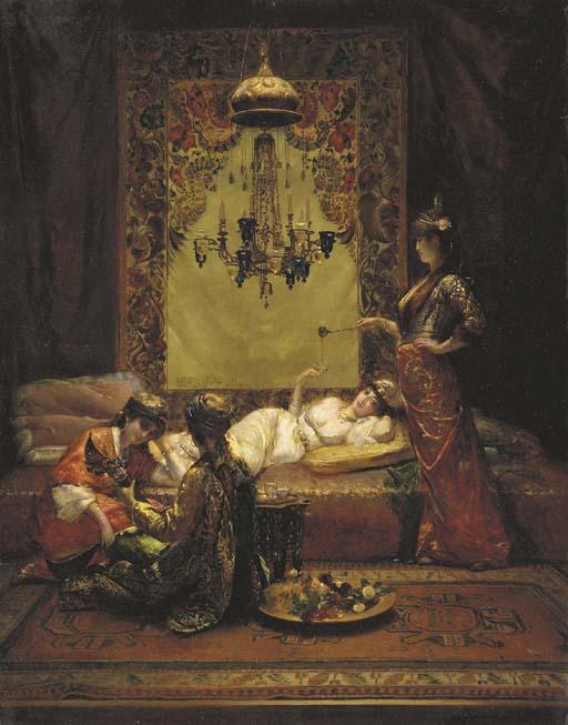 Edouard Frederic Wilhelm Richter - In the Harem