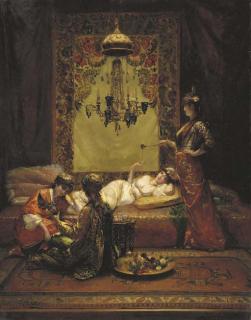 Edouard Frederic Wilhelm Richter - In the Harem