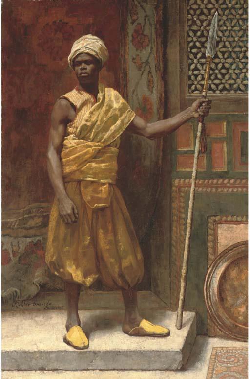 Edouard Frédéric Wilhelm Richter - Palace Guard, Granada